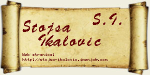 Stojša Ikalović vizit kartica